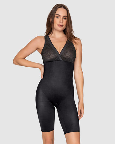 Faja tipo body de control y efecto levanta cola + bralette incorporado#color_700-negro