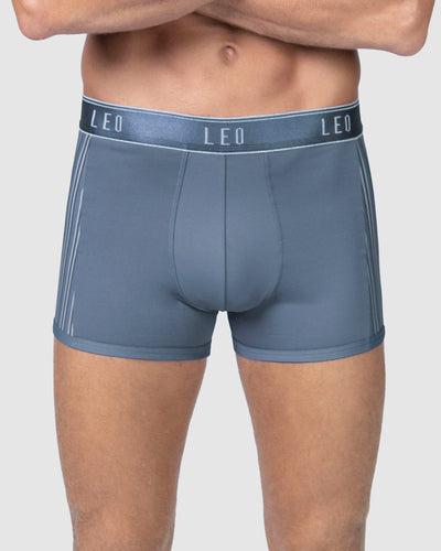 Bóxer corto con tecnología de ajuste perfecto en microfibra#color_457-azul-grisaceo