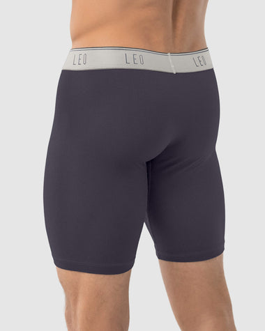 Bóxer largo deportivo de máxima frescura en microfibra#color_129-gris-elastiico-gris-oscuro