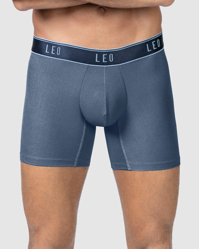 Bóxer medio diseño ergonómico ultrafresco y cómodo en microfibra#color_085-azul-oscuro