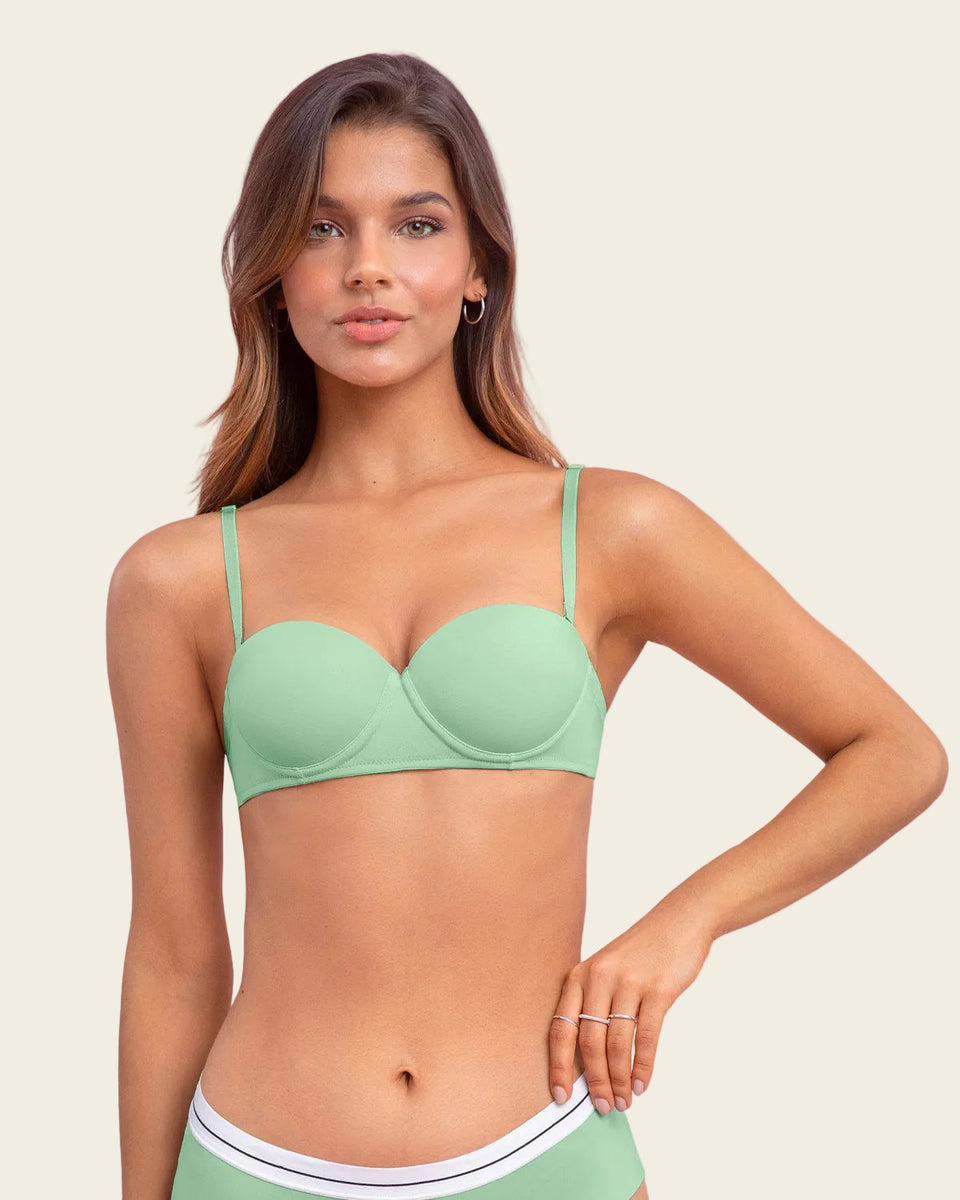 Brasier strapless con realce incorporado