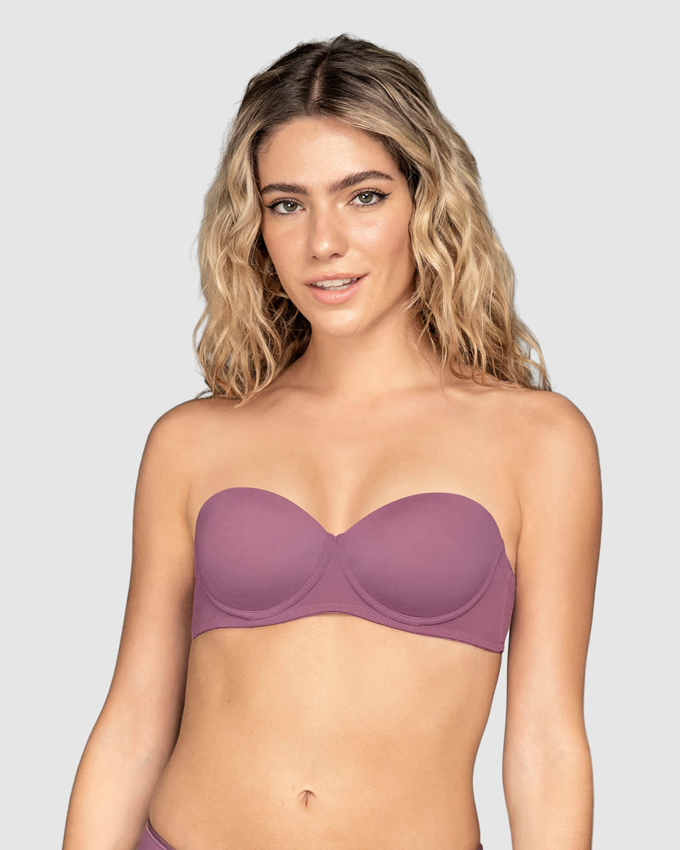 Brasier strapless con realce incorporado