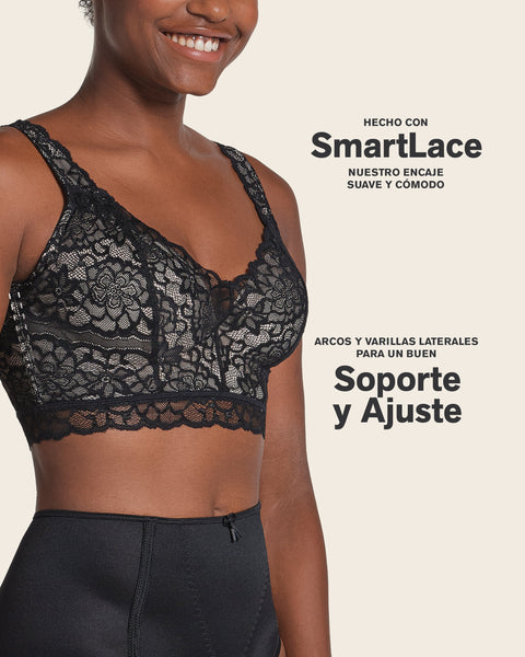 Brasier tipo bustier sexy support con cubrimiento de espalda#color_700-negro