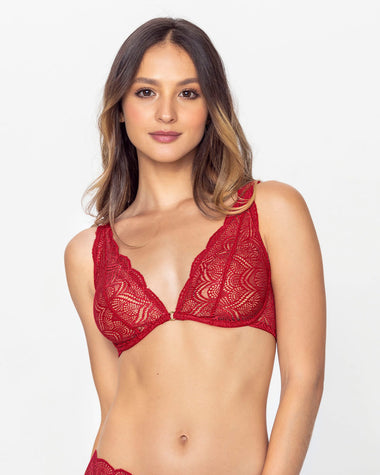 Bralette en encaje con transparencias y arco#color_309-rojo