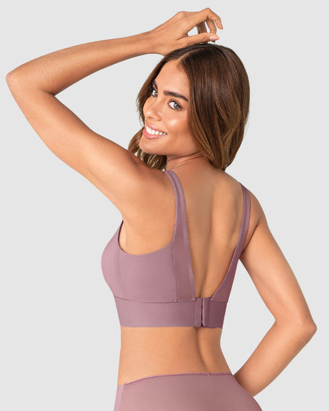 Brasier tipo top de copas extraíbles totalmente cómodo y liviano Flexi Brastop#color_413-morado-medio
