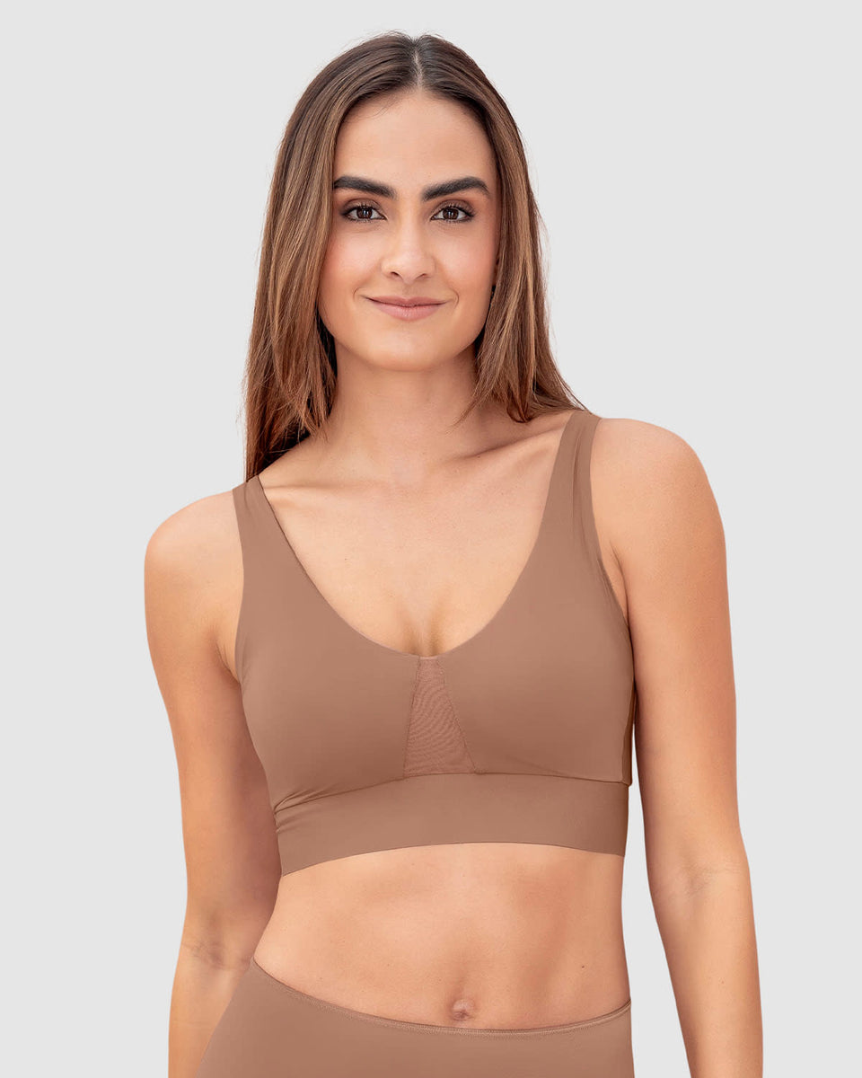 Brasier tipo top de copas extraíbles totalmente cómodo y liviano Flexi Brastop