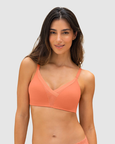 Brasier sin arco de realce alto incorporado Magical Bra#color_250-naranja