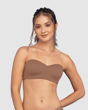 Brasier strapless ideal para busto pequeño y mediano Oh So Light#color_640-cafe-medio