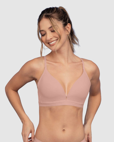 Brasier cómodo sin arco ni realce Essential Day Bra#color_120-rosado