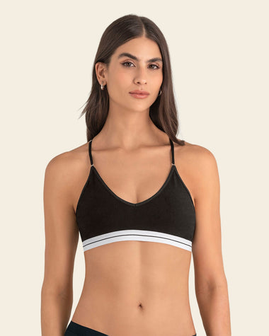 Top en algodón ultracómodo con cargaderas graduables#color_701-negro