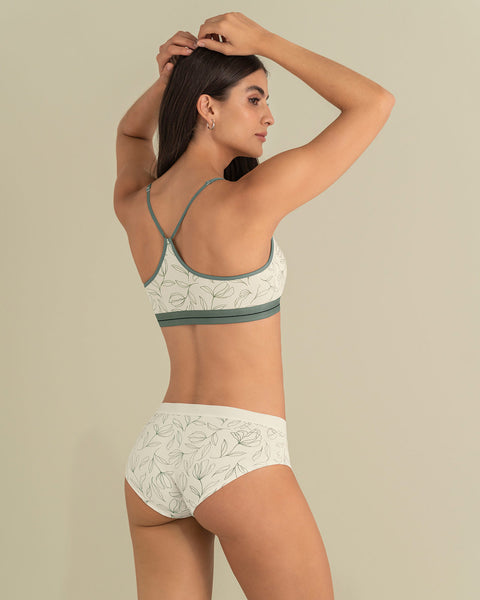 Top en algodón ultracómodo con cargaderas graduables#color_b95-fondo-marfil-estampado