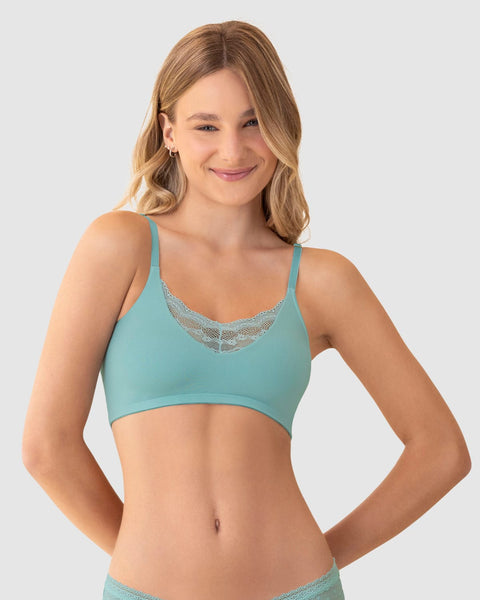 Bralette con detalles de encaje en escote y espalda#color_196-azul-claro