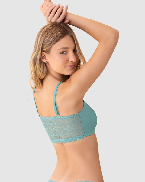 Bralette con detalles de encaje en escote y espalda#color_196-azul-claro