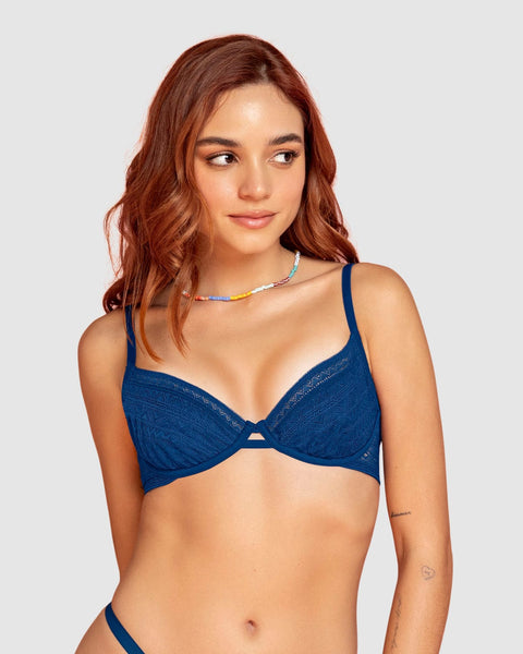 Bralette con arco en encaje liviano y suave#color_596-azul-rey-oscuro
