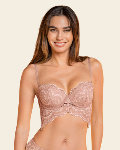 Bustier strapless Sutilmente Sexy#color_a22-palo-de-rosa