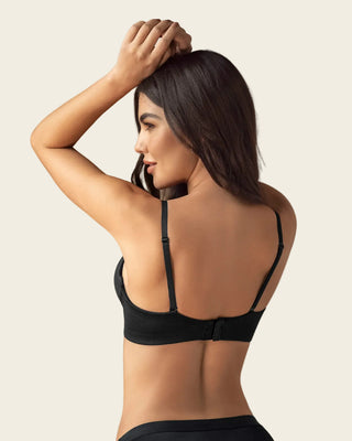 Brasier de realce alto con escote profundo#color_700-negro