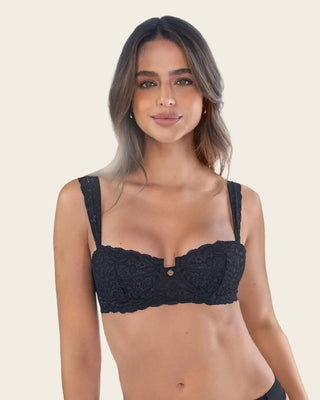 Brasier balconette en encaje#color_700-negro