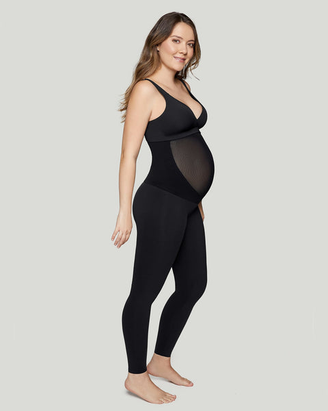 Legging para el embarazo con soporte lumbar y banda que soporta el abdomen#color_700-negro