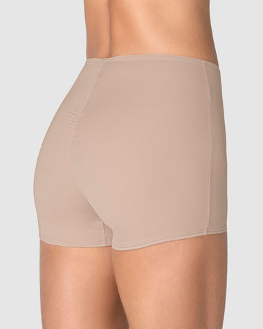 Bóxer corto de control fuerte de abdomen#color_802-cafe-claro