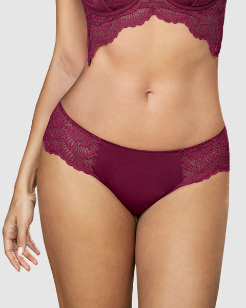 Calzón cachetero, en tela lisa y encaje#color_a97-vino