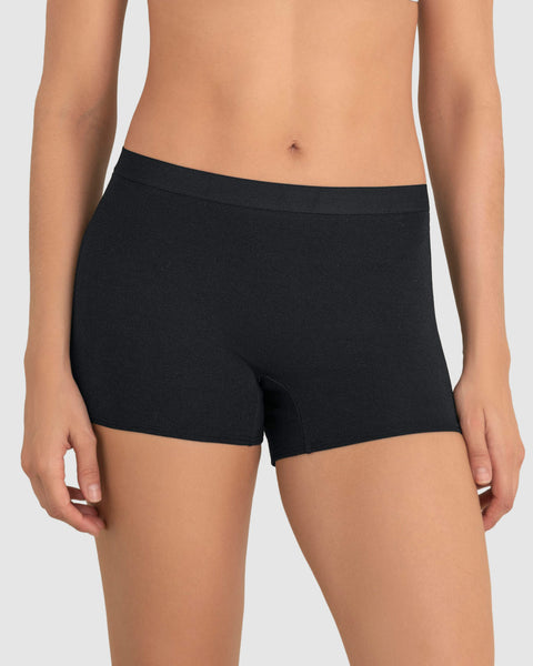 Bóxer en algodón tiro medio#color_700-negro