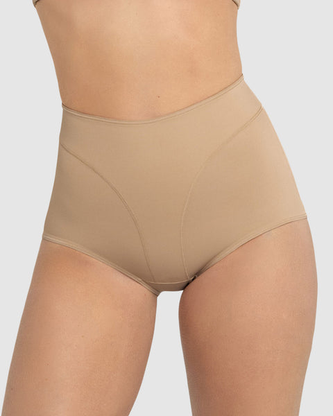 Calzón clásico de control y tiro alto#color_801-cafe-medio