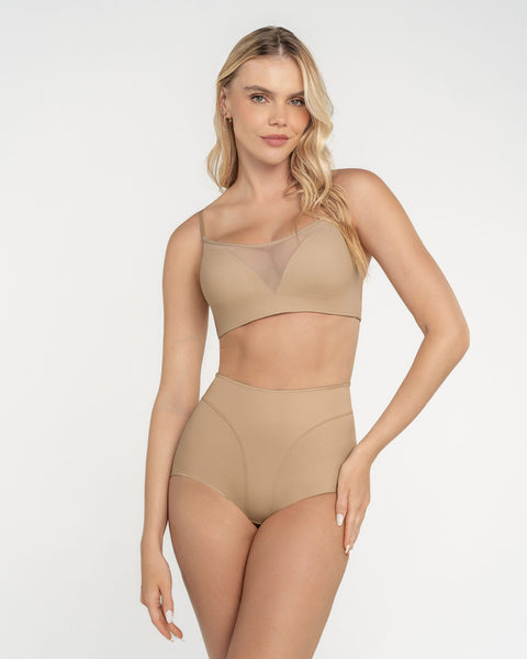 Calzón clásico de control y tiro alto#color_801-cafe-medio