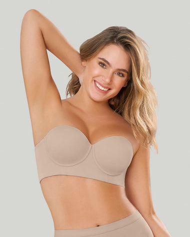 Strapless tipo bustier 360° de perfección#color_802-cafe-claro