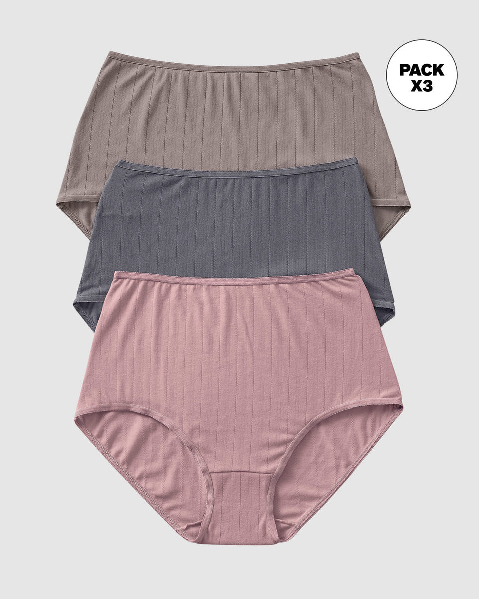 Paquete x 3 Calzones Clásicos con Excelente Cubrimiento