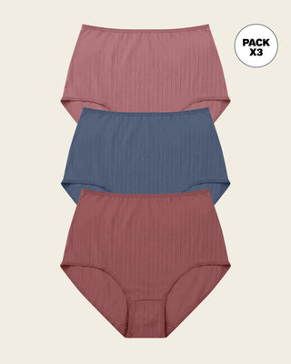 Paquete x 3 calzones clásicos con excelente cubrimiento#color_s29-azul-rosa-vino