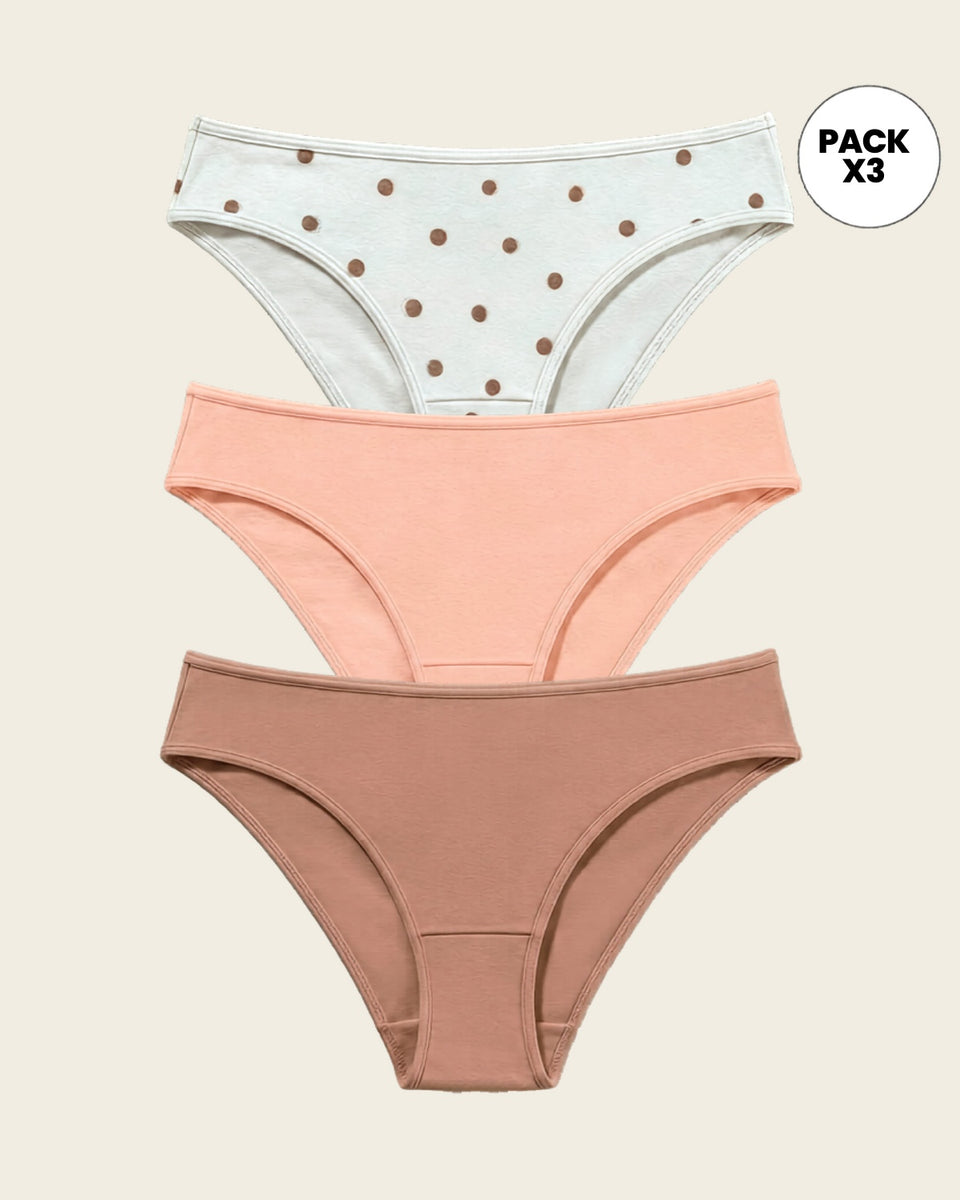 Paquete x 3 tangas ultracómodas