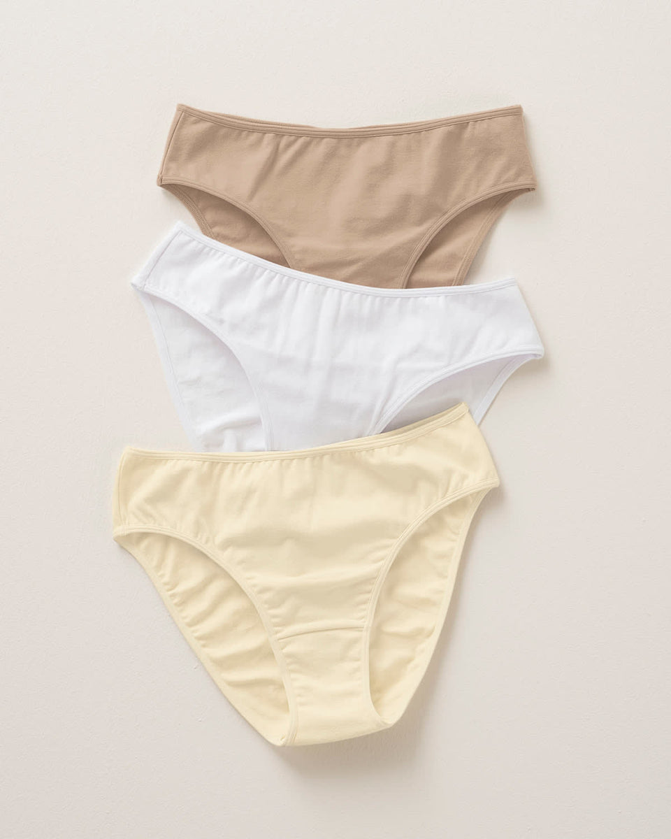 Paquete x 3 calzones tipo bikini con buen cubrimiento