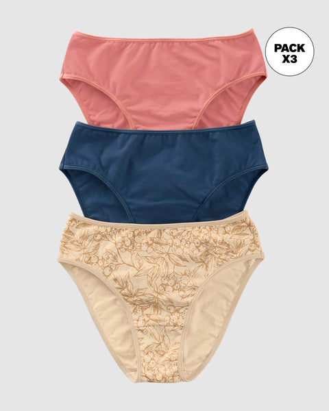 Paquete x 3 calzones tipo bikini con buen cubrimiento#color_s28-azul-rosa-marfil-estampado