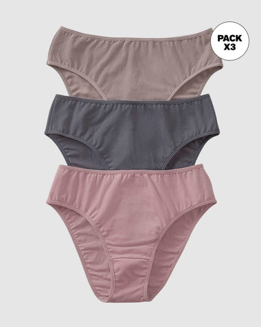 Paquete x 3 calzones tipo bikini con buen cubrimiento#color_s33-palo-de-rosa-gris-claro-gris-oscuro