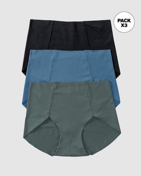 Paquete x 3 calzones clásicos de apariencia invisible#color_s23-verde-azul-negro