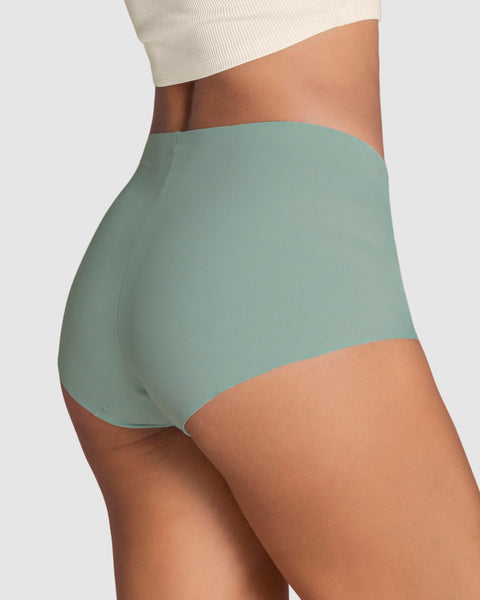 Paquete x 3 calzones clásicos de apariencia invisible#color_s30-verde-oscuro-terracota-verde-azul