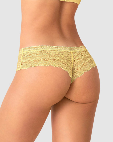 Paquete x 2 Calzones Cacheteros en Encaje y Tul#color_s51-azul-claro-amarillo