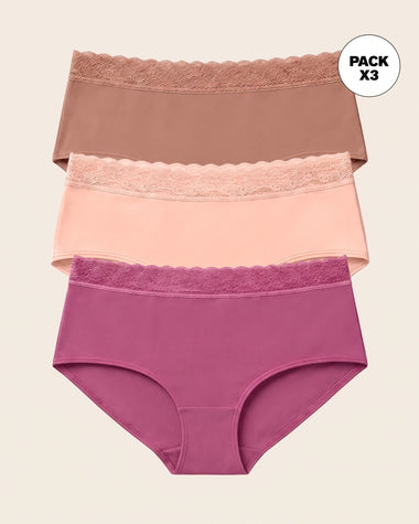Paquete x3 calzones estilo hípster total comodidad#color_s19-cafe-medio-durazno-rojo-violeta