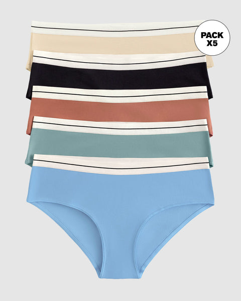 Paquete x 5 calzones estilo hípster#color_s18-estampado-verde-azul-terracota