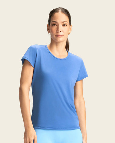 Camiseta deportiva de secado rápido y silueta semiajustada#color_052-azul-medio-cielo