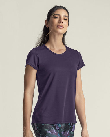 Camiseta deportiva de secado rápido y silueta semiajustada#color_450-morado