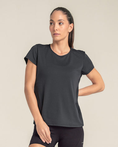 Camiseta deportiva de secado rápido y silueta semiajustada#color_795-gris-oscuro