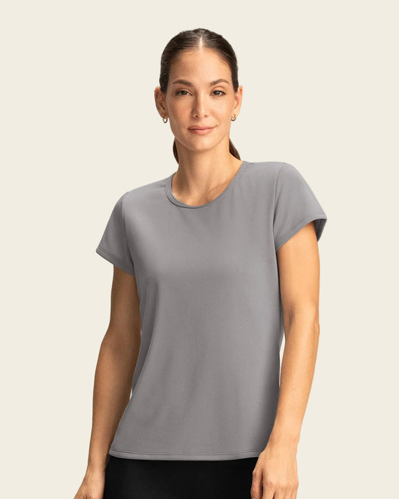Camiseta deportiva de secado rápido y silueta semiajustada#color_c62-gris-claro-cielo