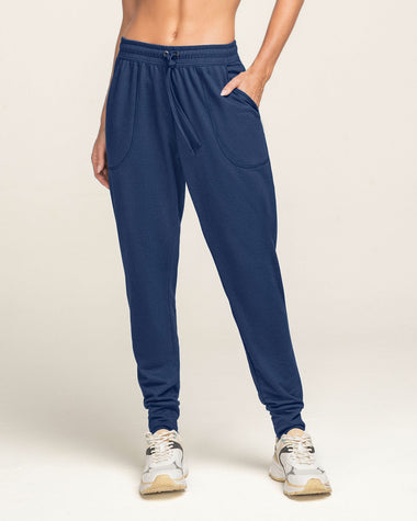 Jogger deportivo de silueta amplia con bolsillos#color_509-azul