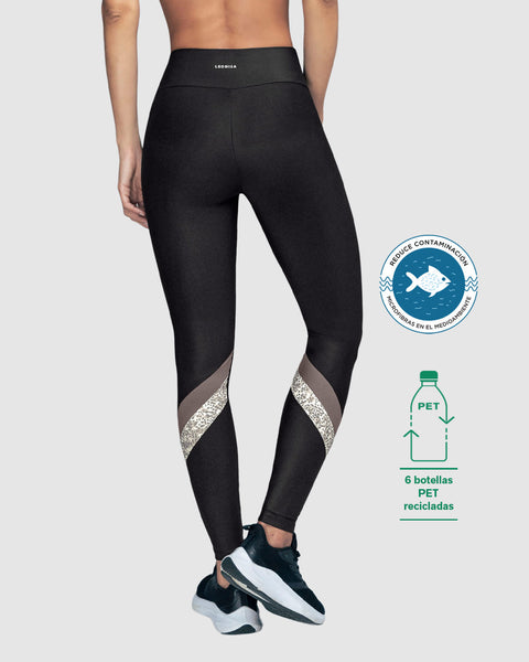 Legging de tiro alto control en abdomen y muslos en material BIO-PET#color_701-negro