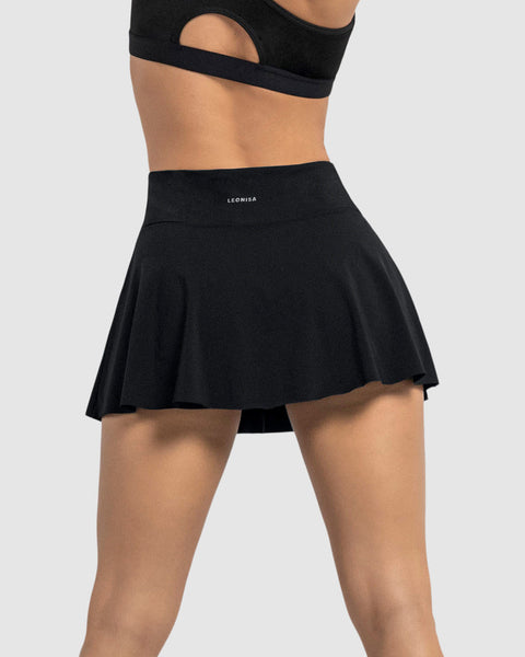 Licra Outfit Con Short Negro Deportivo Falda Short Outfit Con