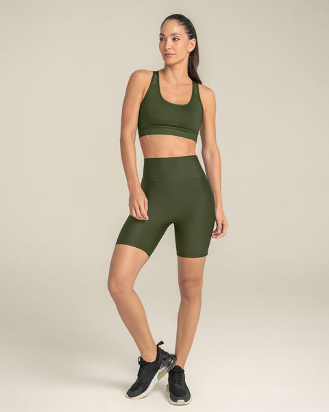 Short deportivo tipo biker#color_249-verde-oscuro-militar