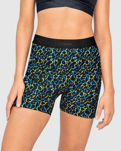 Short deportivo de buen ajuste#color_b01-estampado-animal-print-amarillas