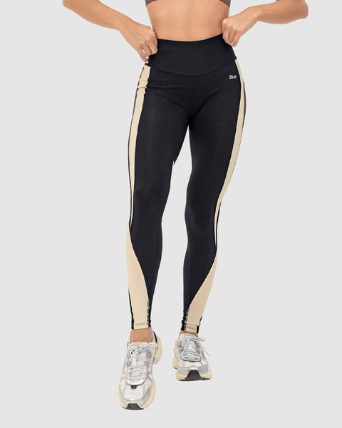 Legging deportivo con cortes en contraste Leonisa Active by Silvy Araujo#color_700-negro