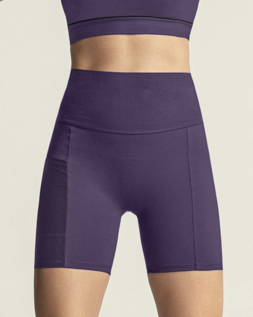 Short ciclista con bolsillo lateral y control de abdomen